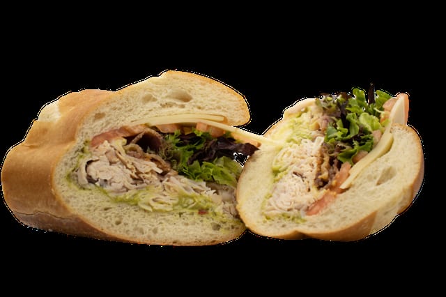 Turkey Bacon Guacamole Sandwich.