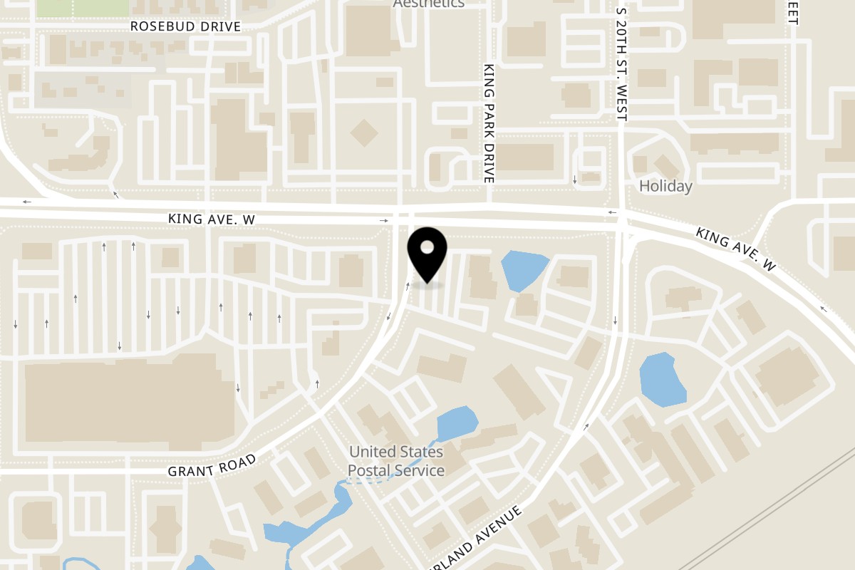 Map showing the location of TopZ Sandwich Company Grant on 2206 Grant Rd in Billings